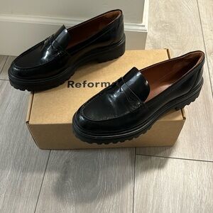 Reformation Agatha Chunky Loafer size 8